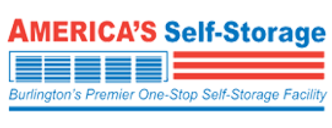 Logo for America's Self Storage providing affordable storage units near Burlington, NC