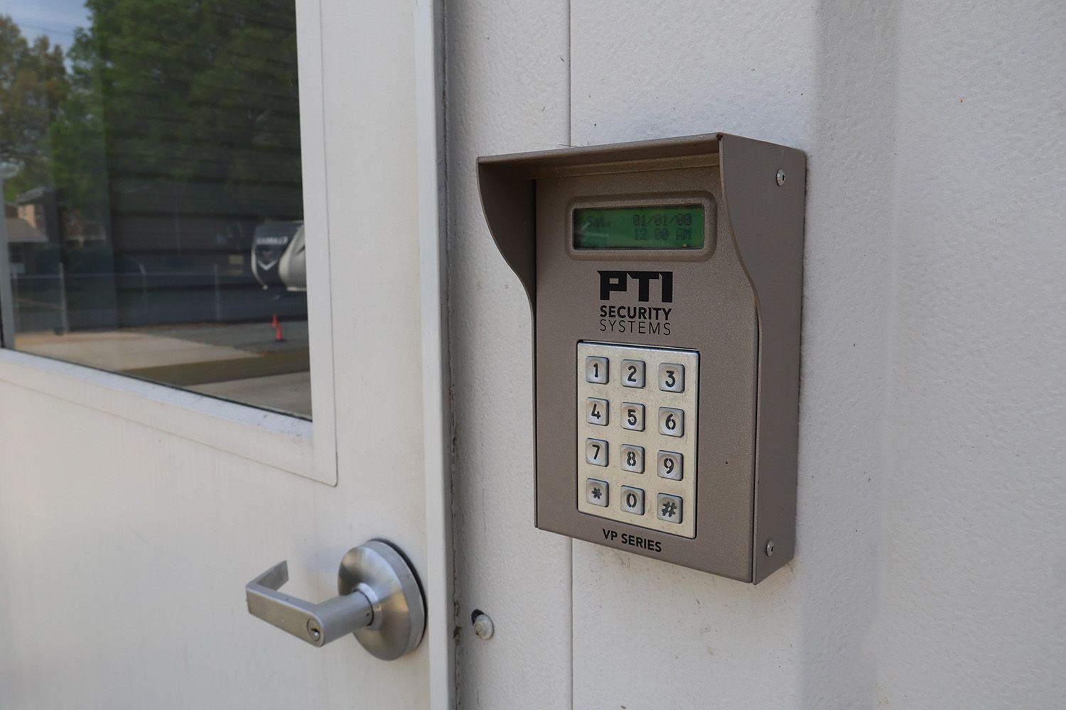 Keypad lock to secure a self storage facility in Burlington, NC