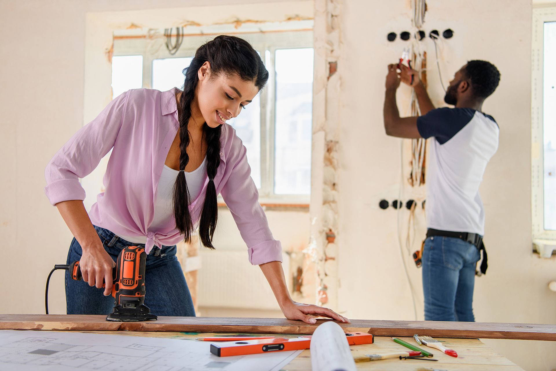 Remodeling a home while items are in a large self storage unit in Burlington, NC