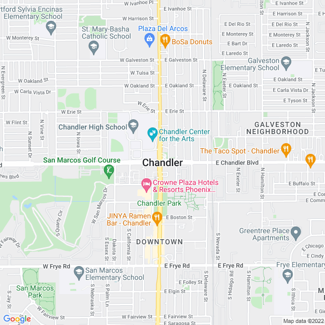 Map of business location