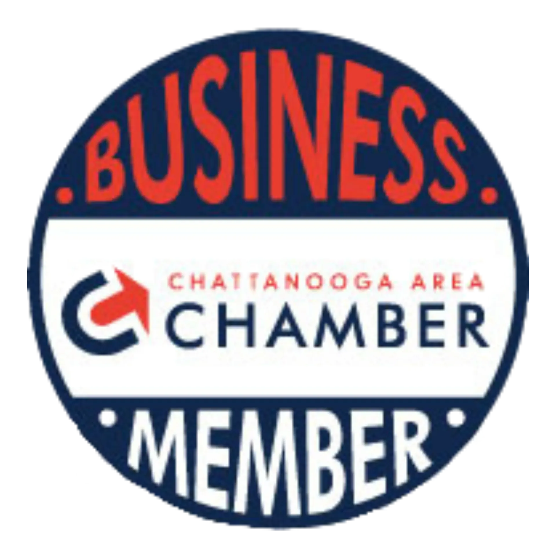 Circular logo with the text 