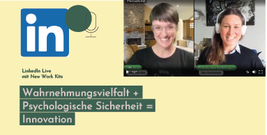 Im heutigen LinkedIn Live dreht sich alles um Innovation und Psychologische Sicherheit