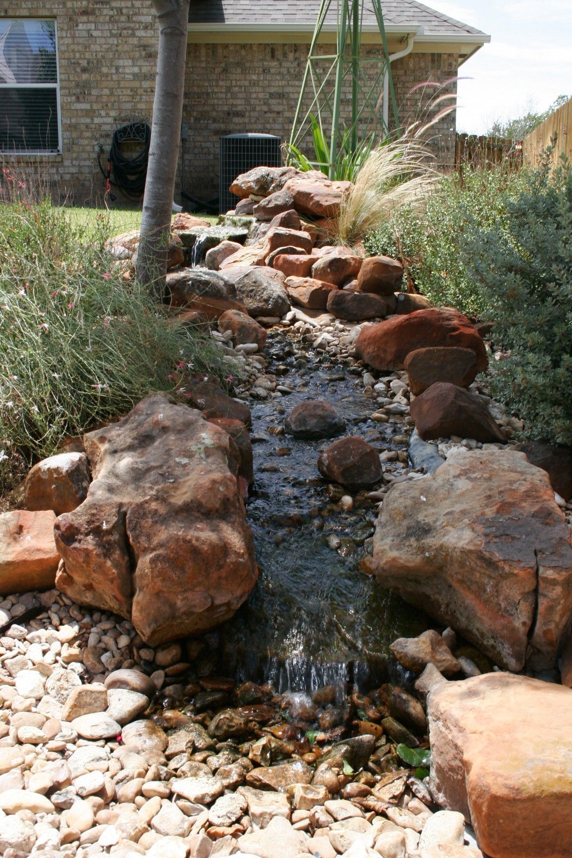 Riverbed with boulders