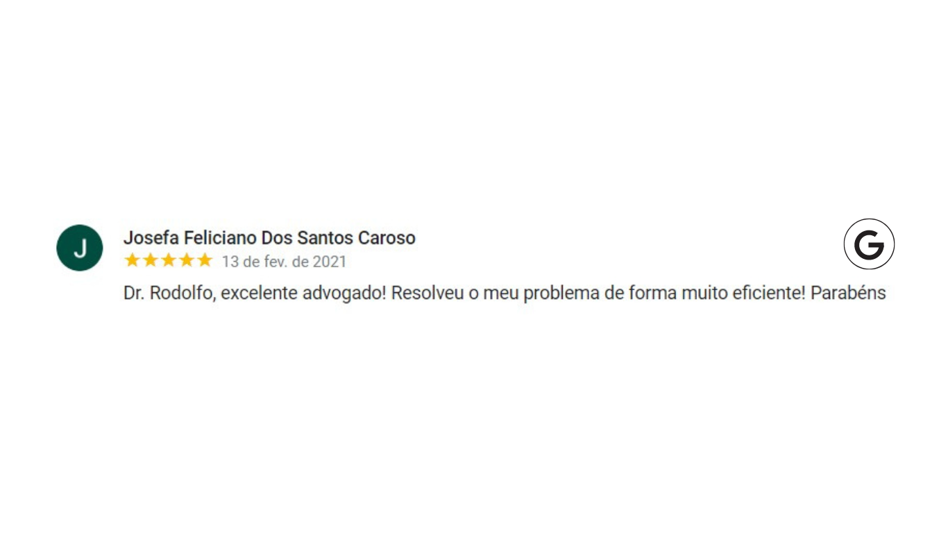 Avaliação: Josefina, 5 estrelas, elogia o Dr. Rodolfo por resolver seu problema de forma eficiente.