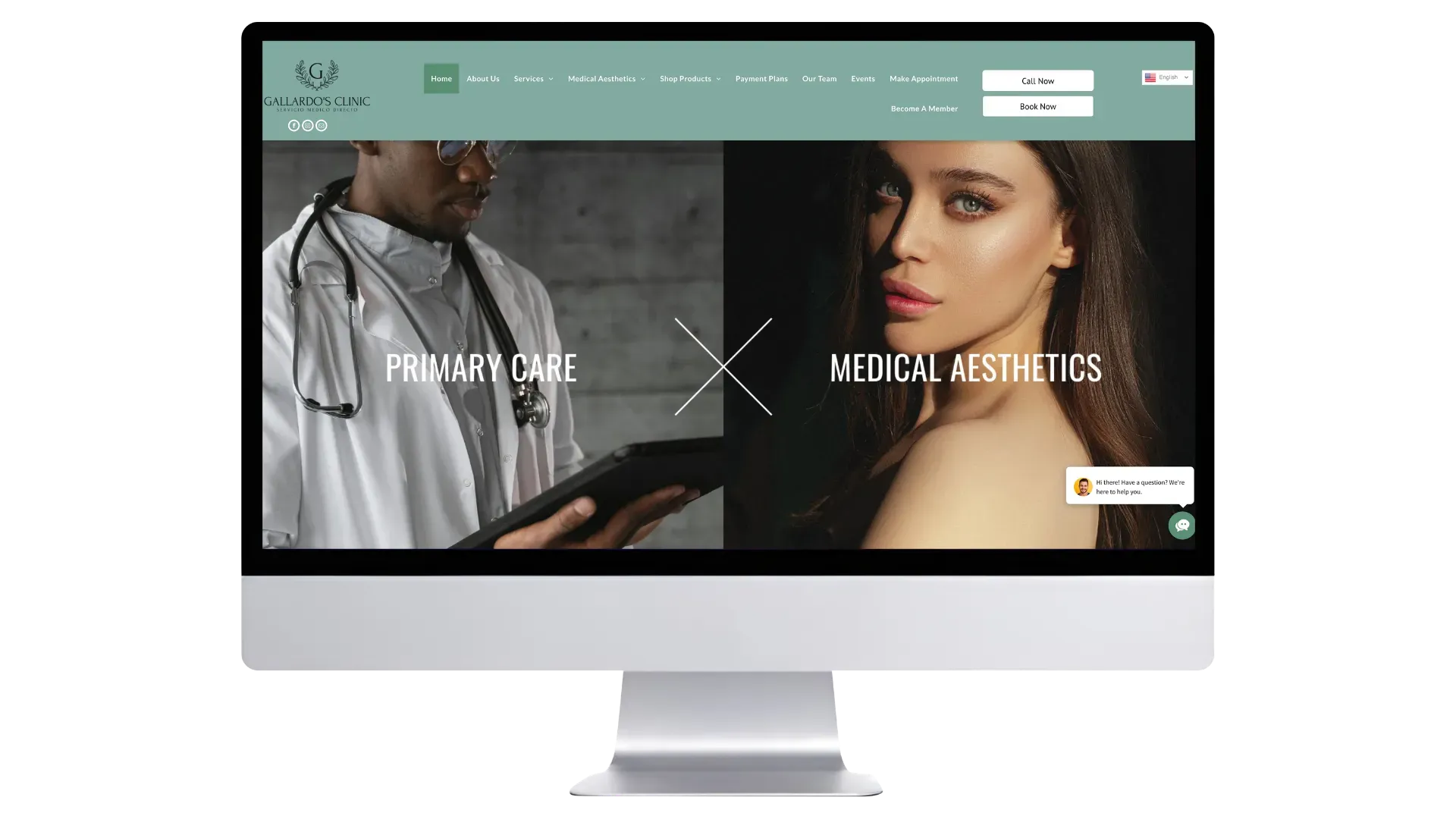 Gallardo's Clinic website
