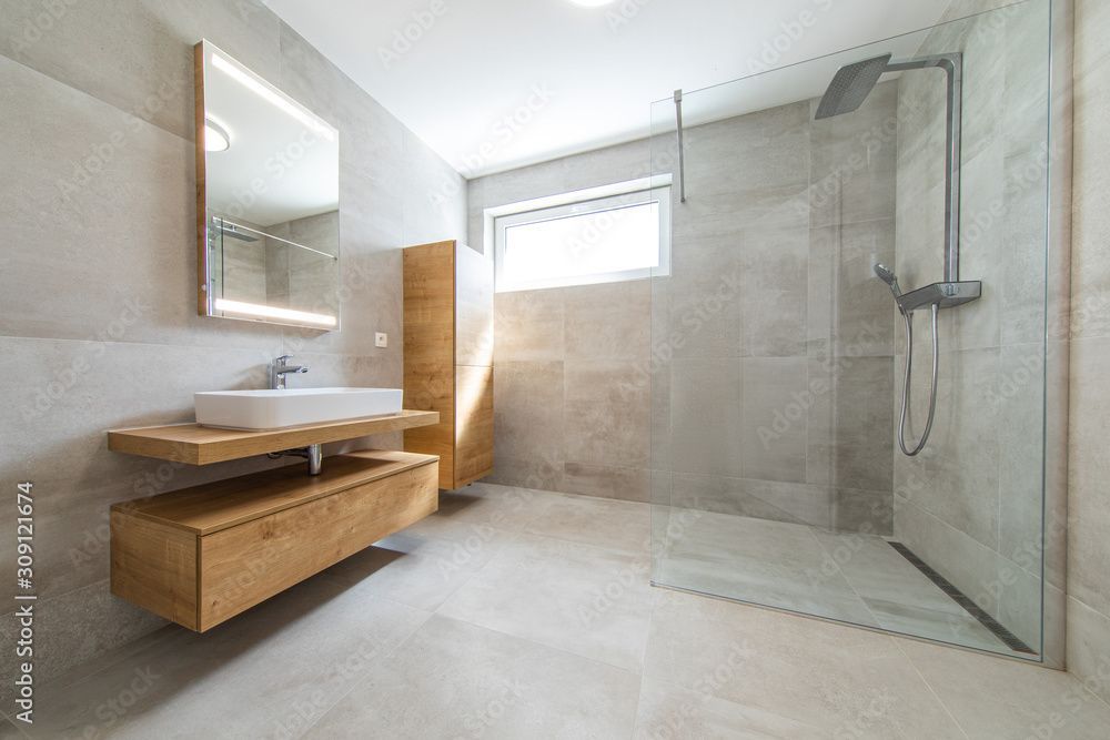 New upgraded bathroom installation
