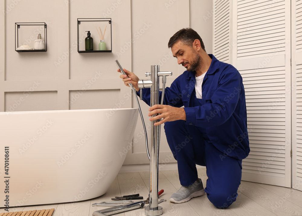Bathroom tap installation by a qualified plumber