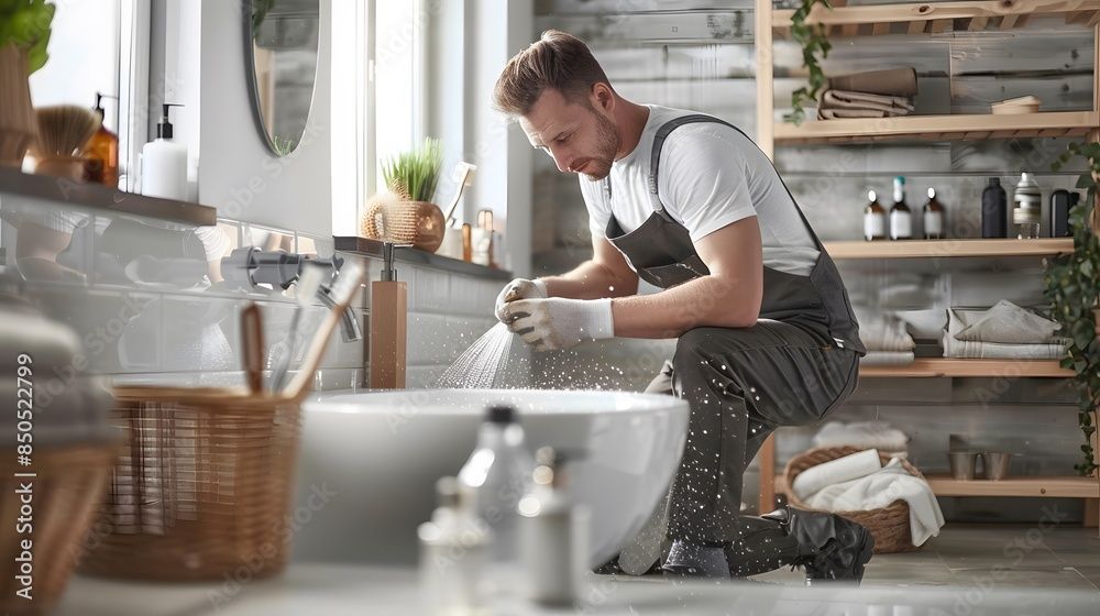 fixing a bathroom tap