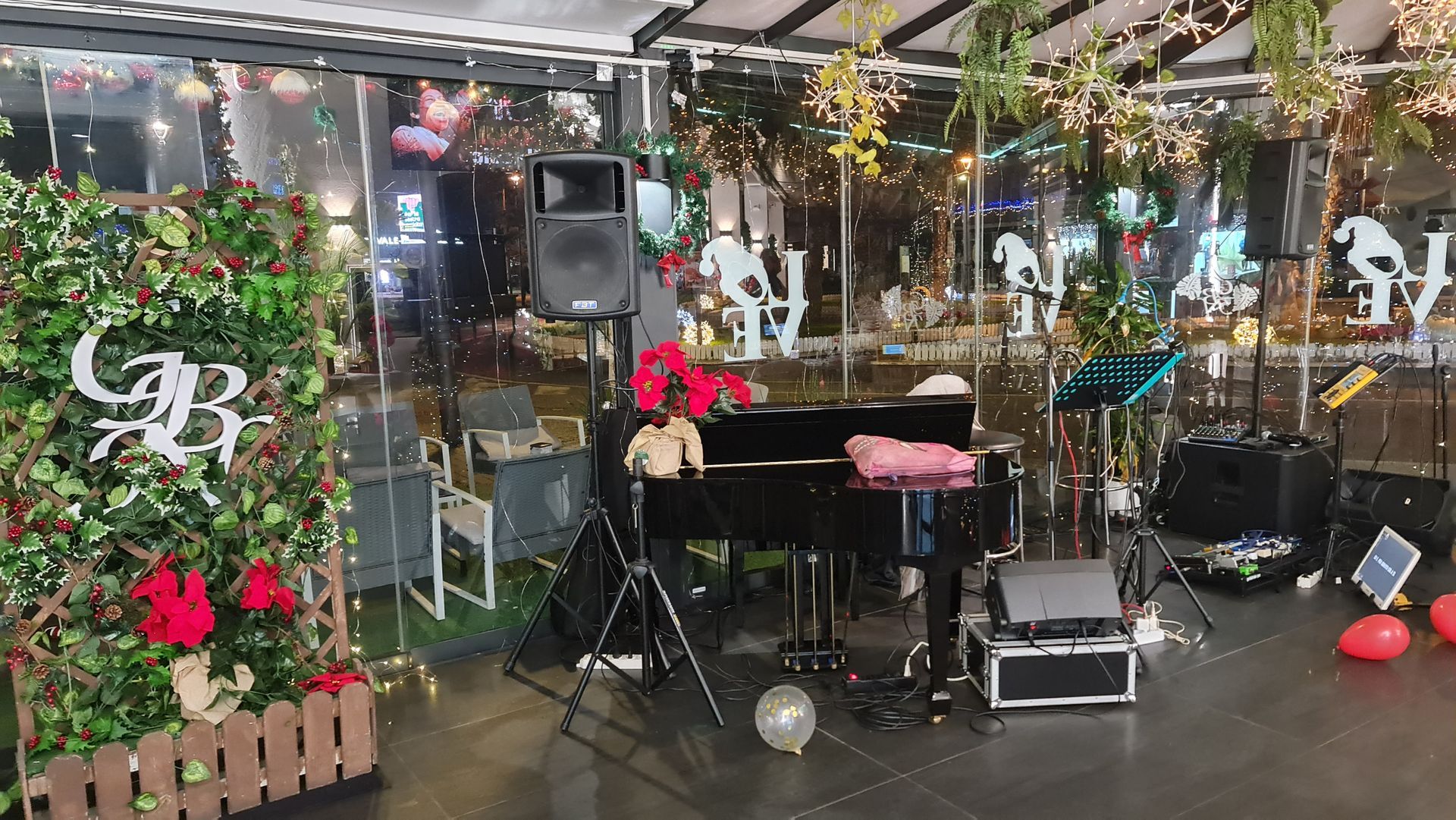 Allestimento del palco catering ladispoli