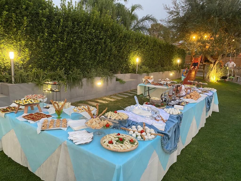 Tavolo da buffet catering ladispoli
