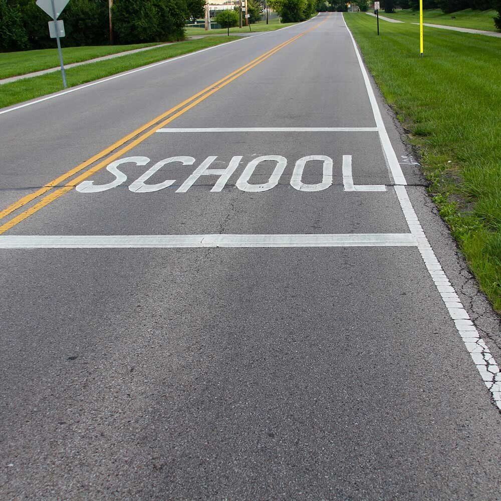 School Marking On The Road — Southern, NSW — Linemasta