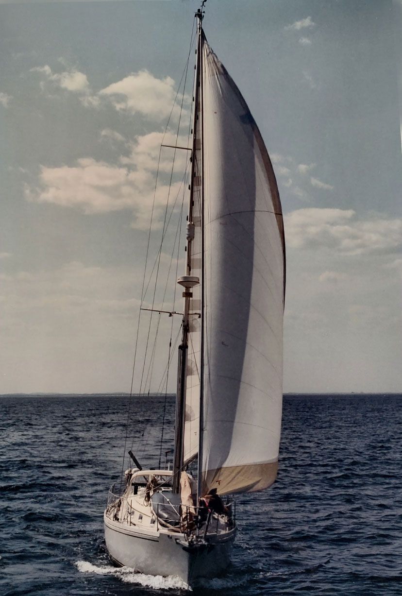 Light breeze sailing
