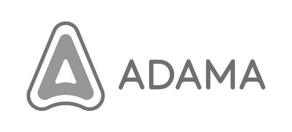Das Logo von Adama ist ein Dreieck mit dem Buchstaben A darauf.