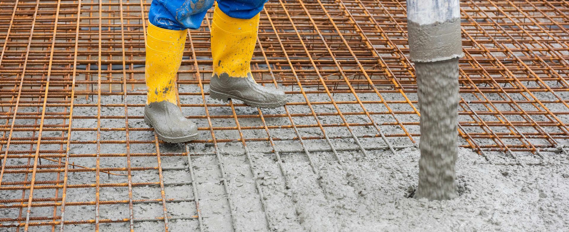 men building a foundation