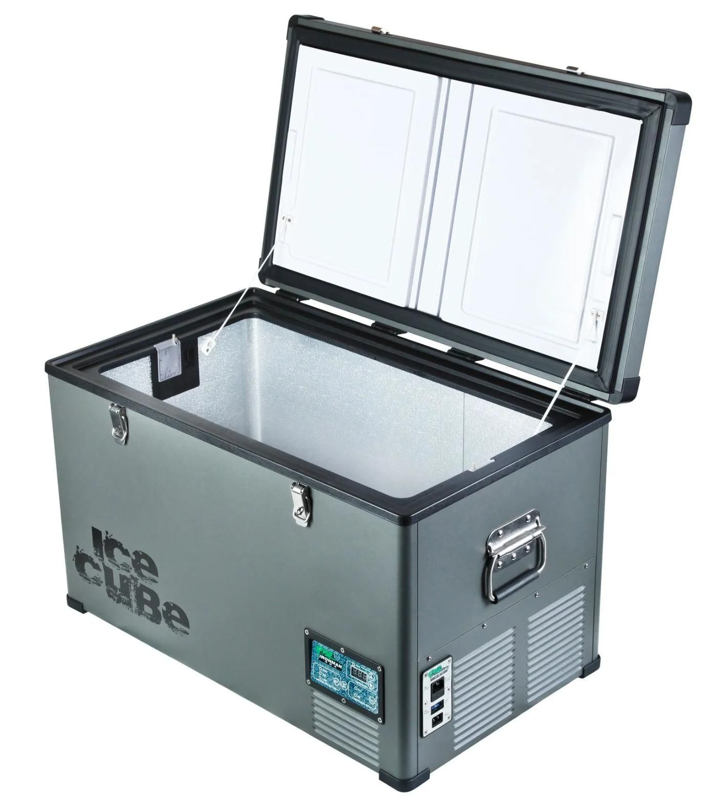 An Ice Cube Cooler With the Lid Open on a White Background — Whitsunday 4x4 & Automotive In Cannonvale, QLD