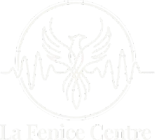 Faint logo with a winged medical symbol and heartbeat line above the text “La Fenice Centre”