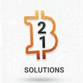 Símbolo naranja de Bitcoin con un 