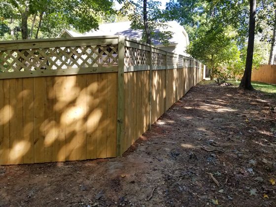 New fence installation