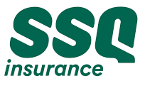 The logo for ssq insurance is green and white on a white background.