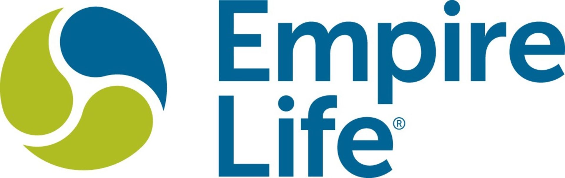 The empire life logo is blue and green with a tennis ball in the middle.