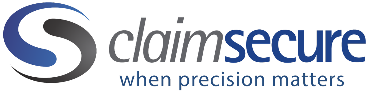 The logo for claimsecure when precision matters
