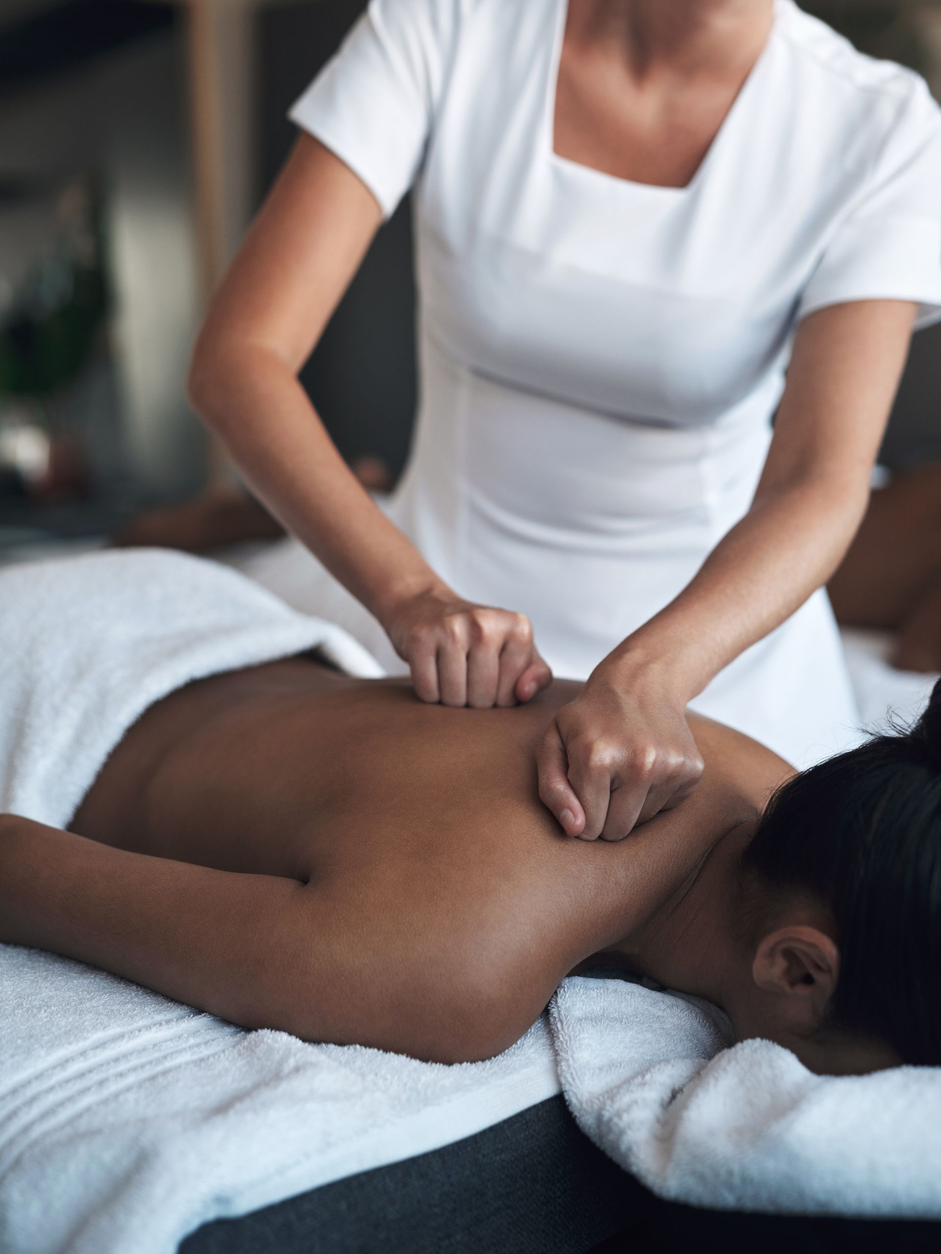 woman getting massage