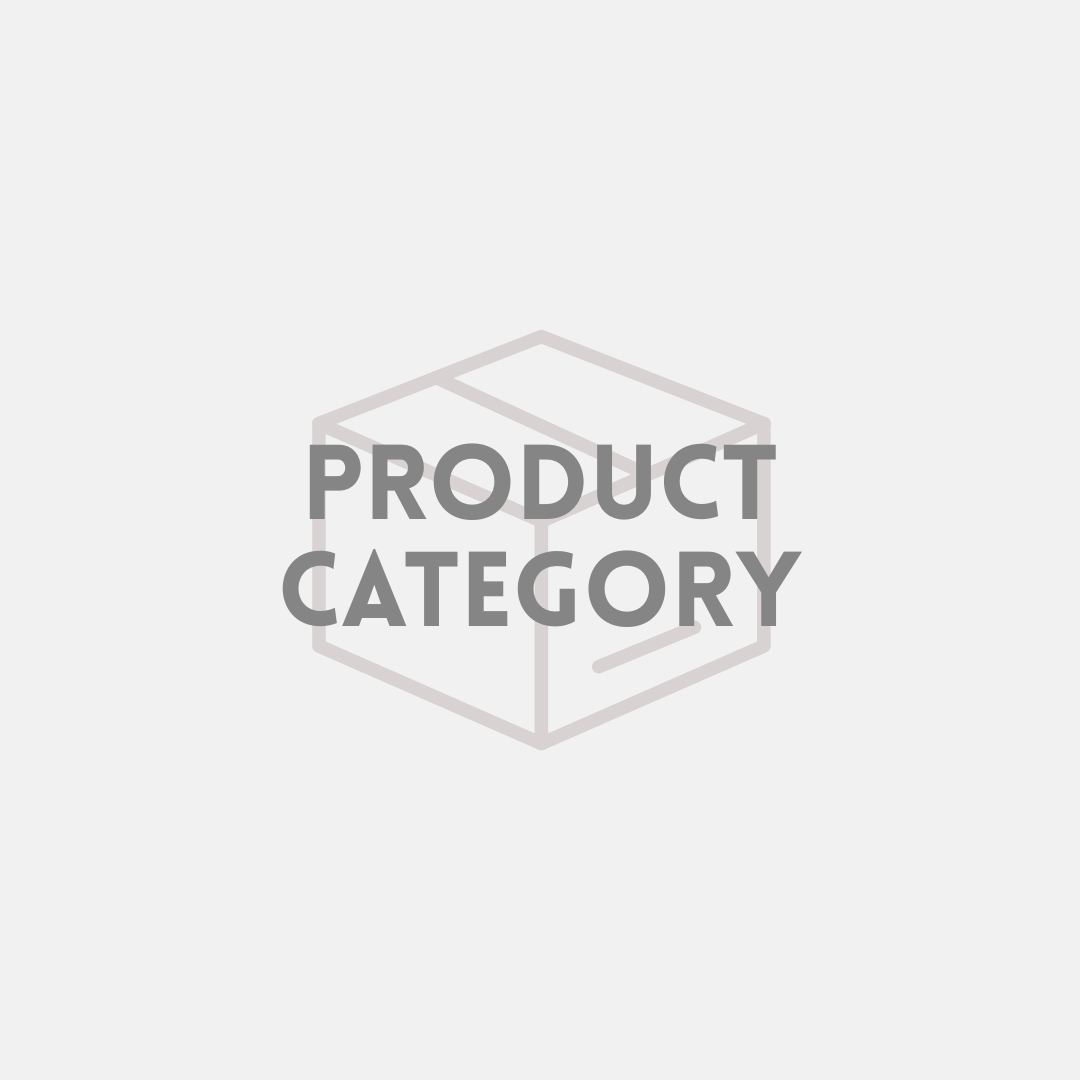 Gray “PRODUCT CATEGORY” text inside a light geometric hexagon icon on a white background