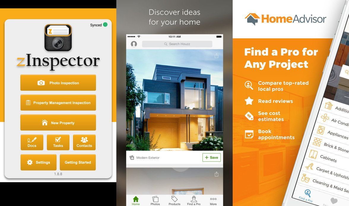 A phone screen shows an app called z inspector