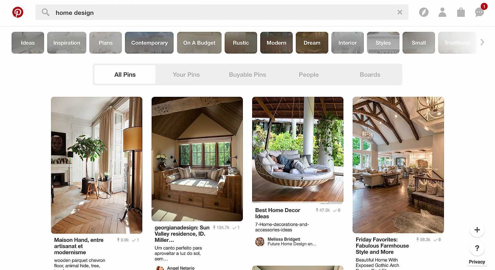 A pinterest page with a bunch of pictures on it