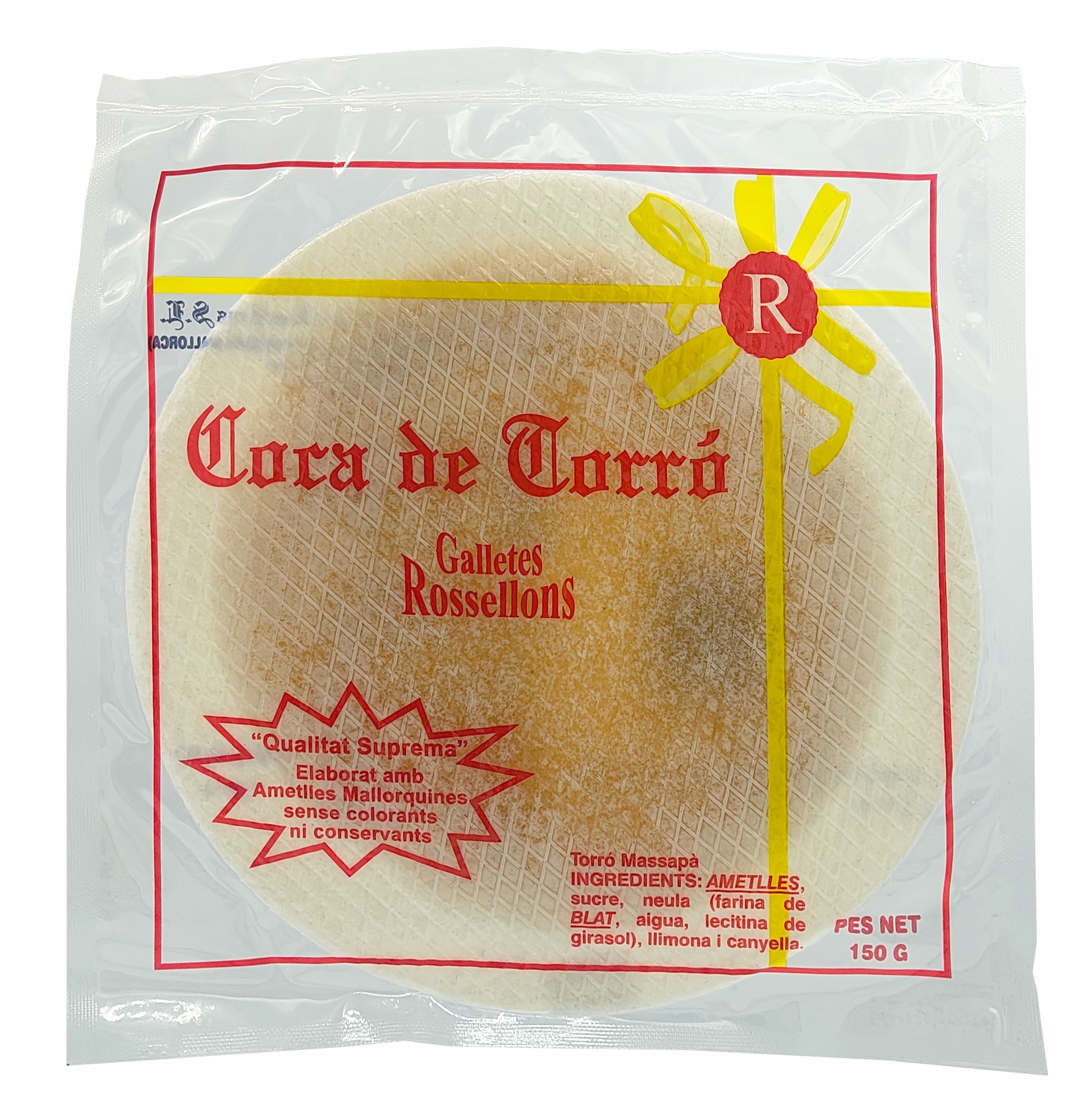 Un paquet de gelatbert amb una flor groga