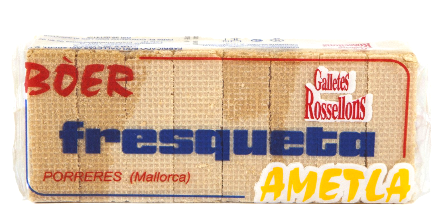A package of boer fresqueta ametlla on a white background