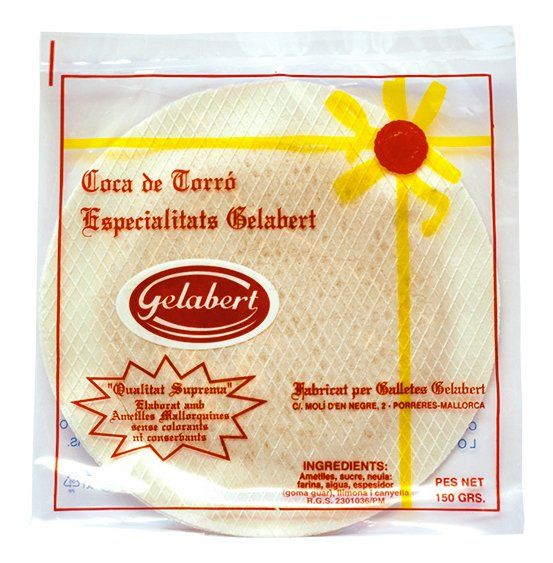 Un paquet de gelatbert amb una flor groga