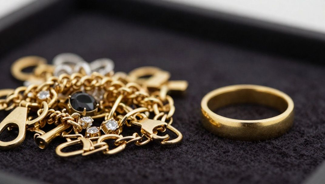 Jewelry value versus scrap gold value