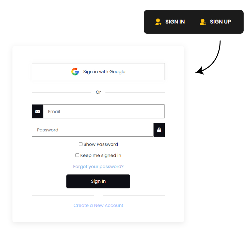 sign up