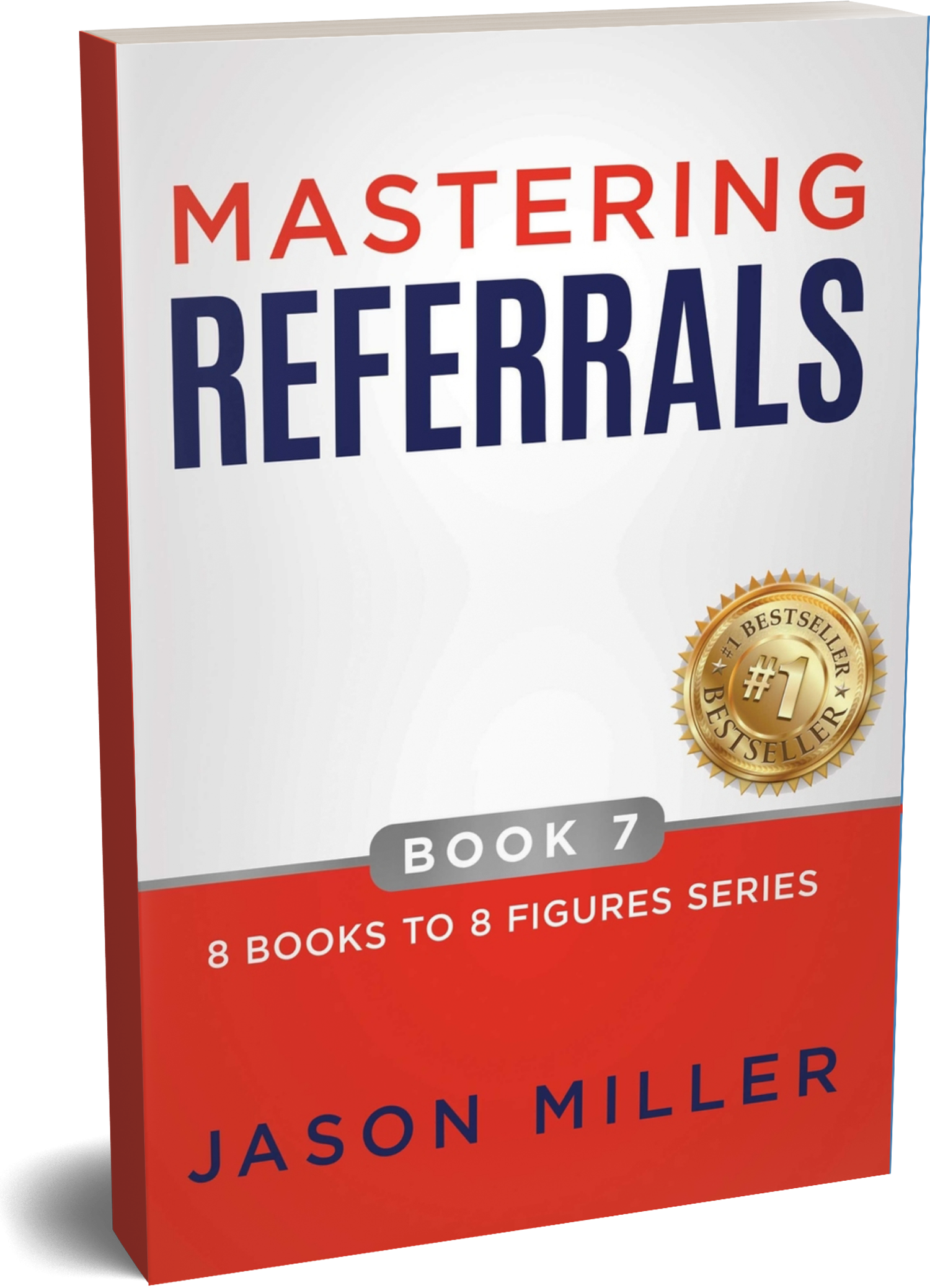 A book titled mastering referrals by jason miller