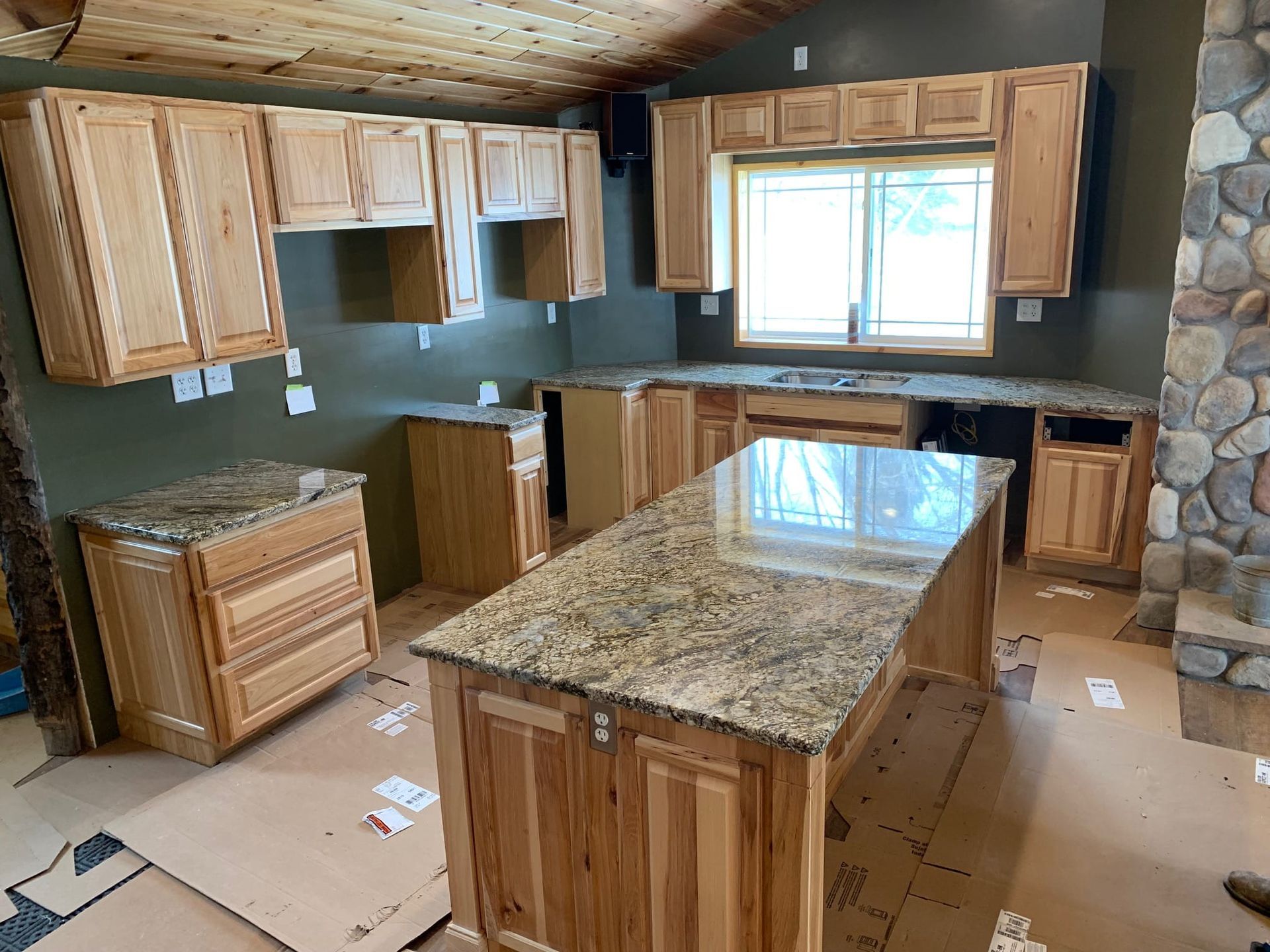 kitchen counter top and cabinets new build