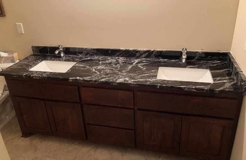 black marble granite countertop design by northwoods granite