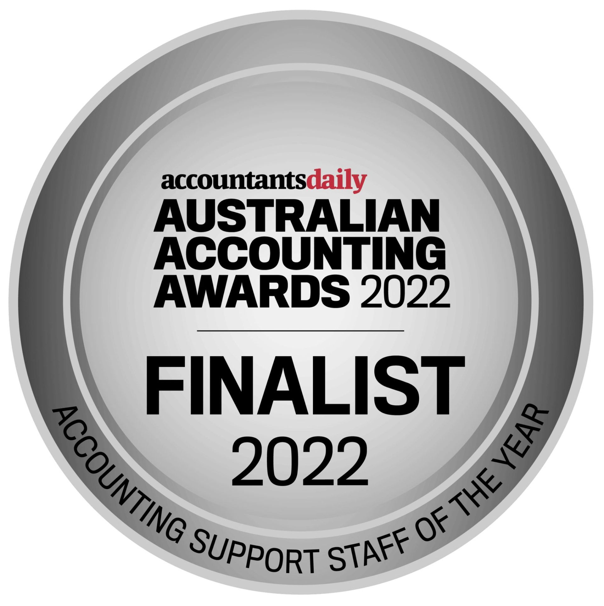 Australian Accounting Awards 2022 Finalist Accounting Support Staff of The Year — The Garis Group In Hamilton, NSW