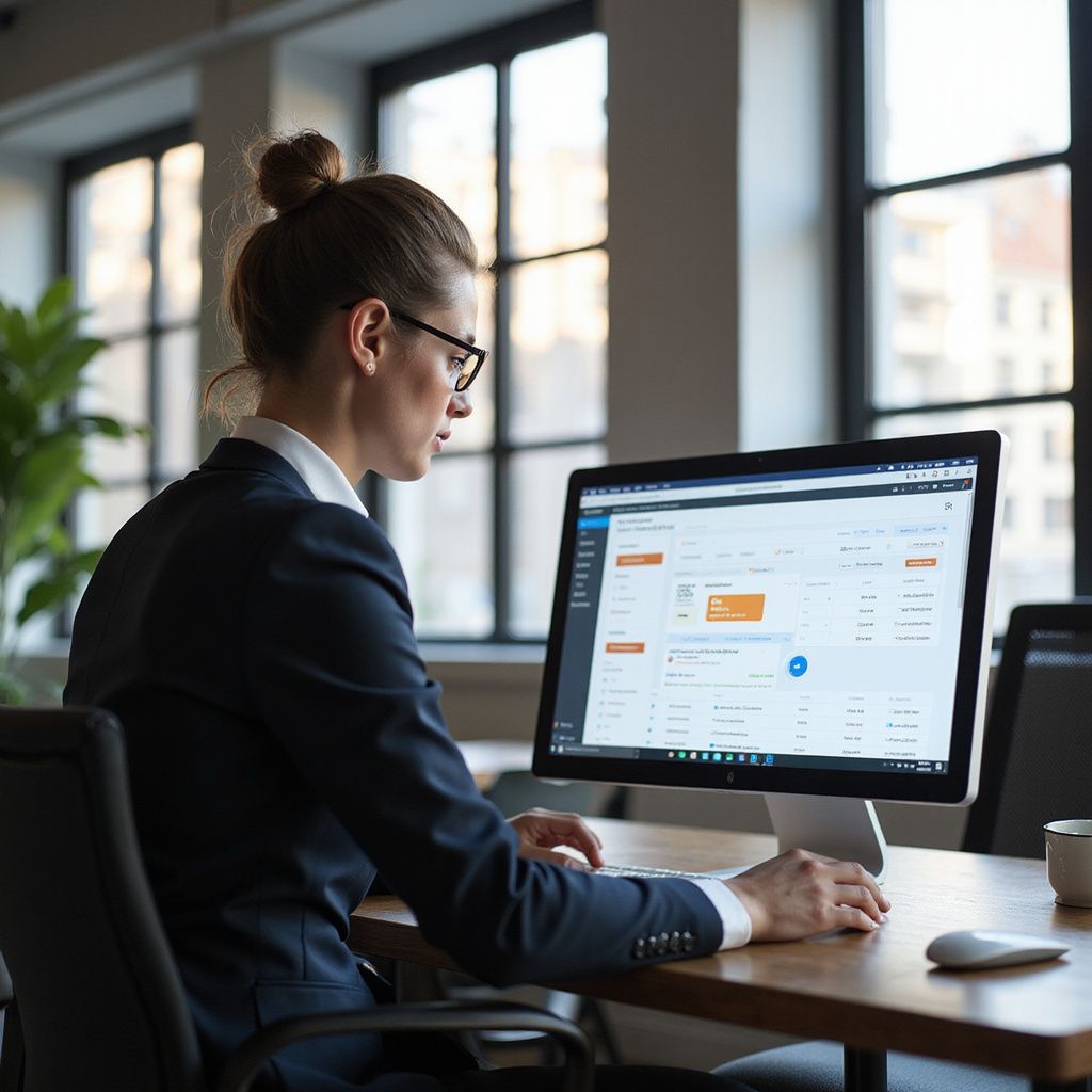 Reboot IT staff member proccessing Online payments