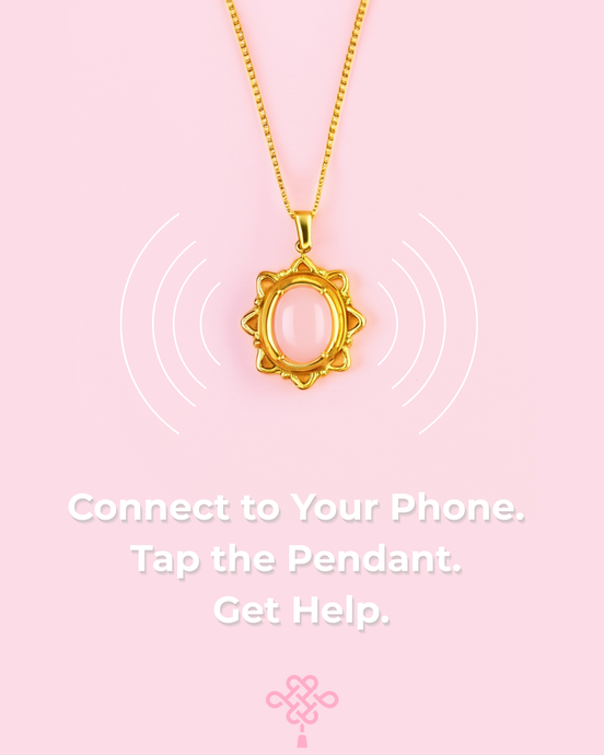 Connect to your phone, tap the pendant, get help