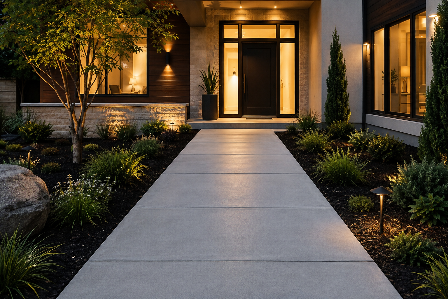 New Concrete Walkway