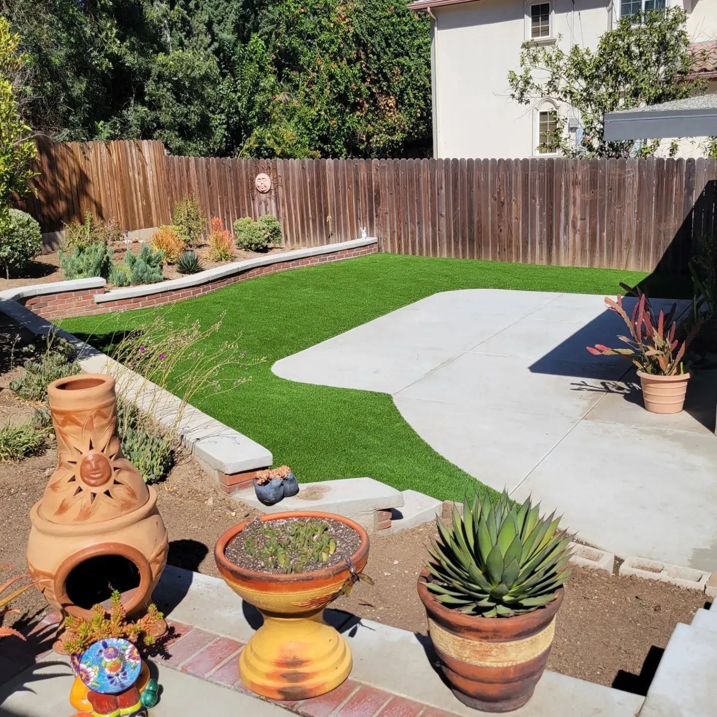 Pet turf in back yard Downey