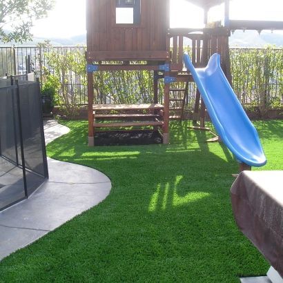 artificial grass around playground