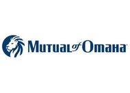 The Mutual of Omaha logo, featuring a dark blue lion’s head profile inside a circle next to the company name in dark blue.