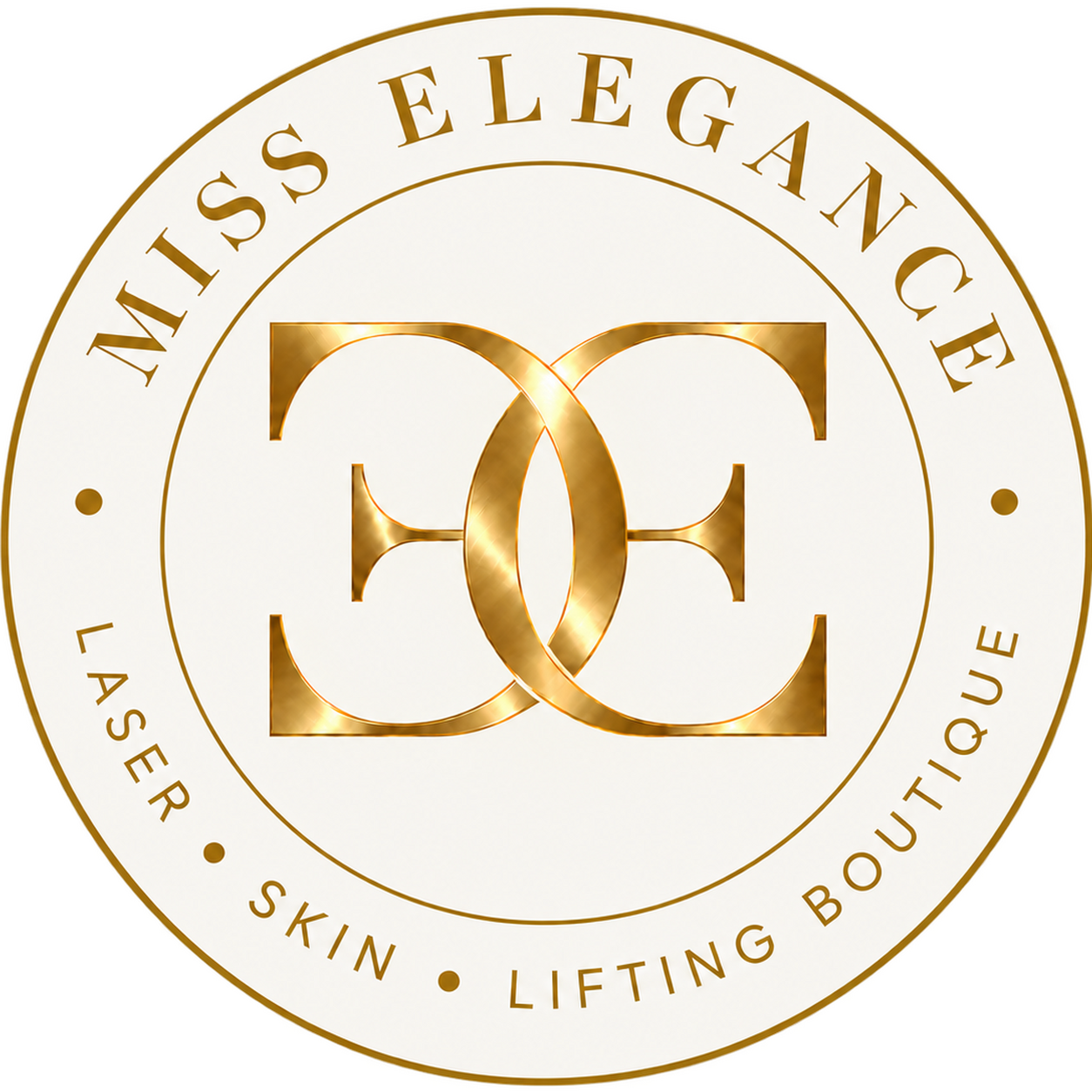 Roze logo voor Miss. Elegance met 