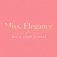 Roze logo voor Miss. Elegance met 