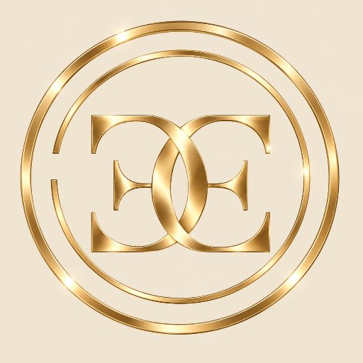 Roze logo voor Miss. Elegance met 
