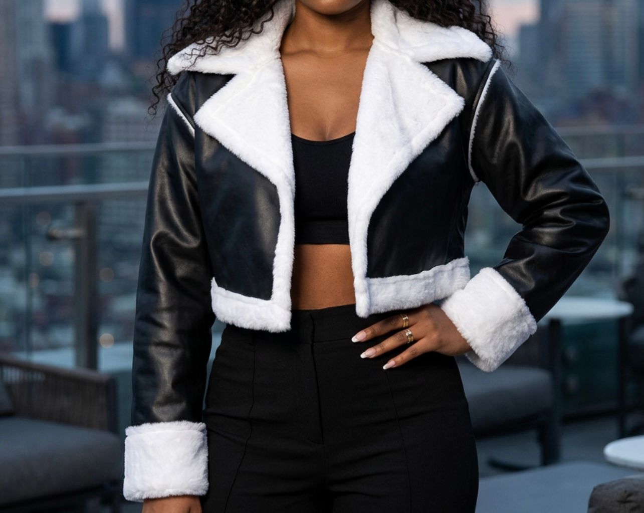 Black leather Jacket - Versatile Essential