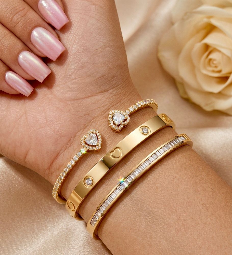 Sophisticated 3-Piece Bracelet Set