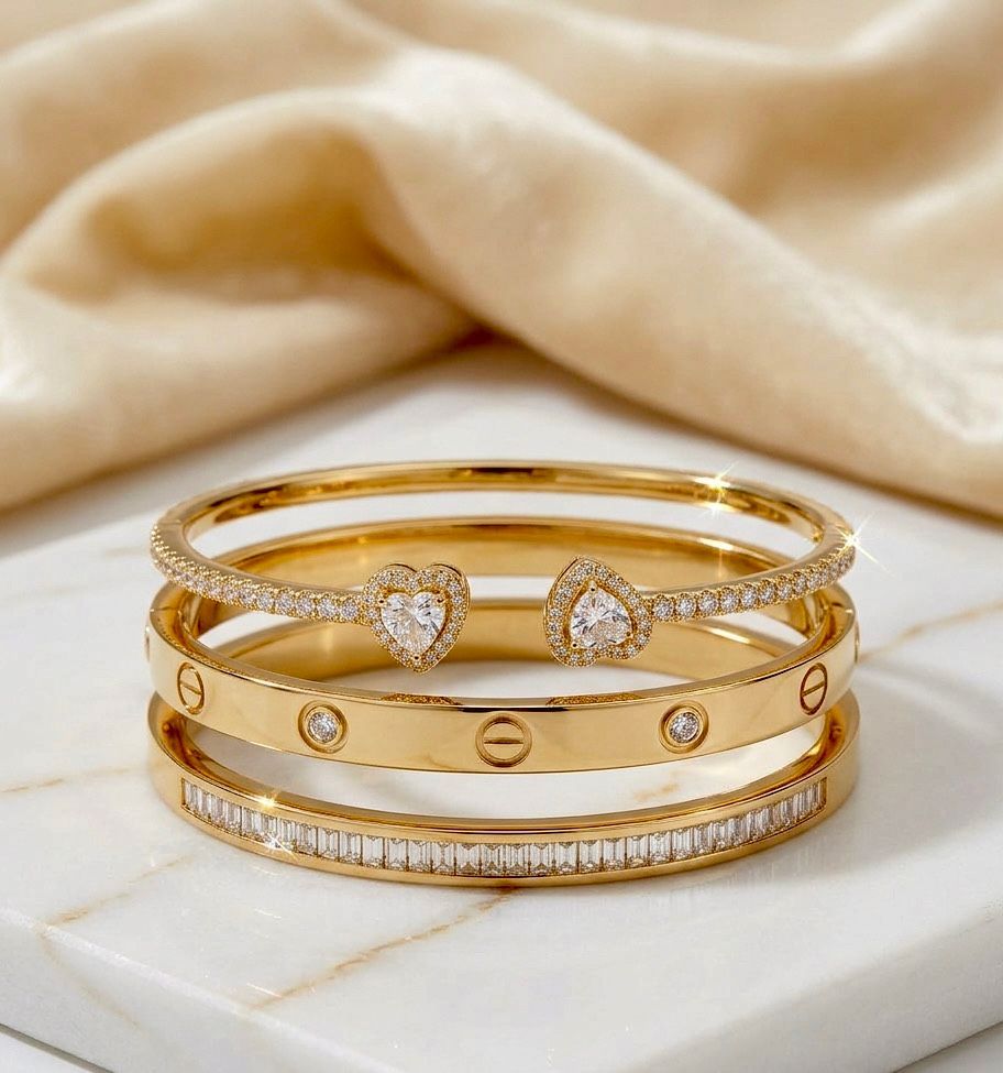 Sophisticated 3-Piece Bracelet Set